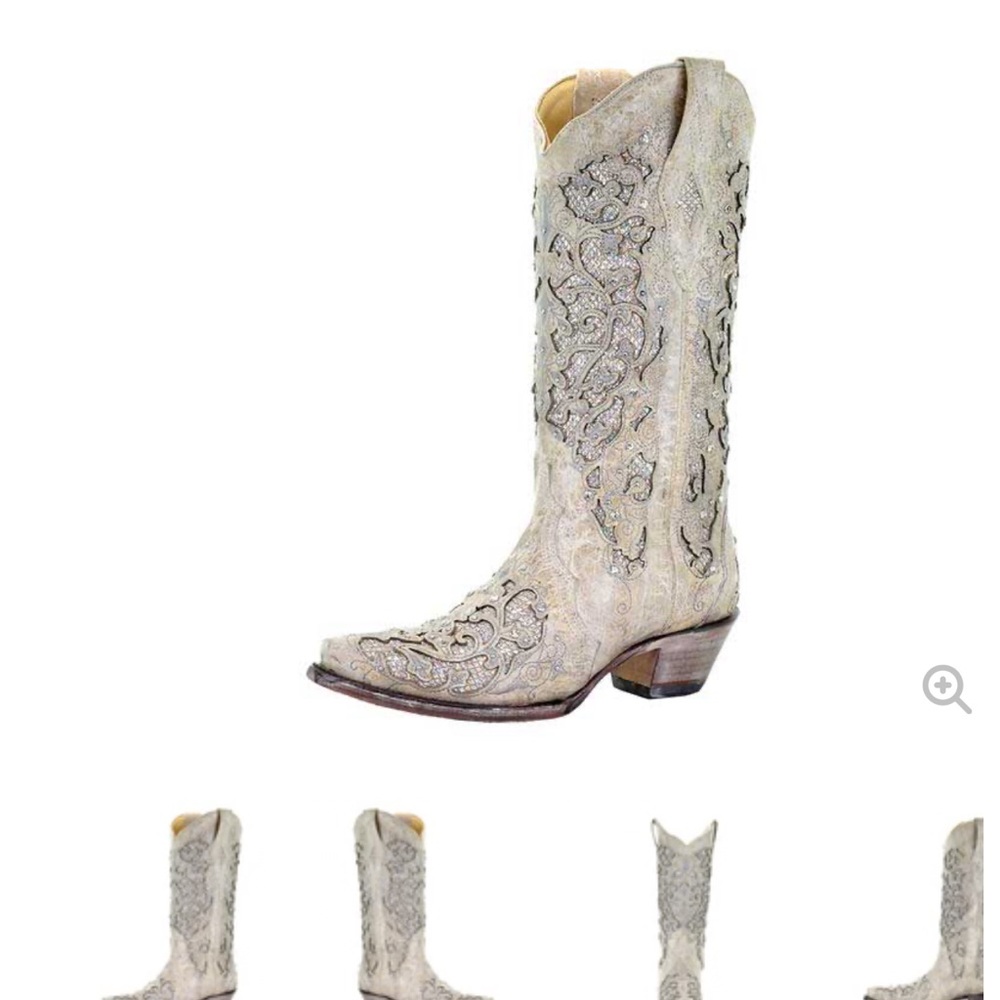 CORRAL WOMEN'S MARTINA WESTERN WEDDING COWGIRL BOOTS size 7